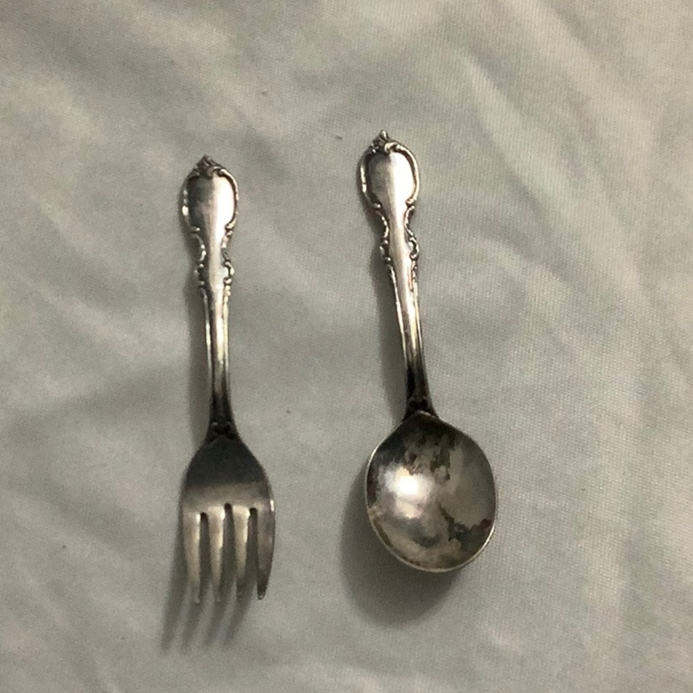 1847 Roger’s Bros. Reflections. 4 inch fork and spoon. Silver plate